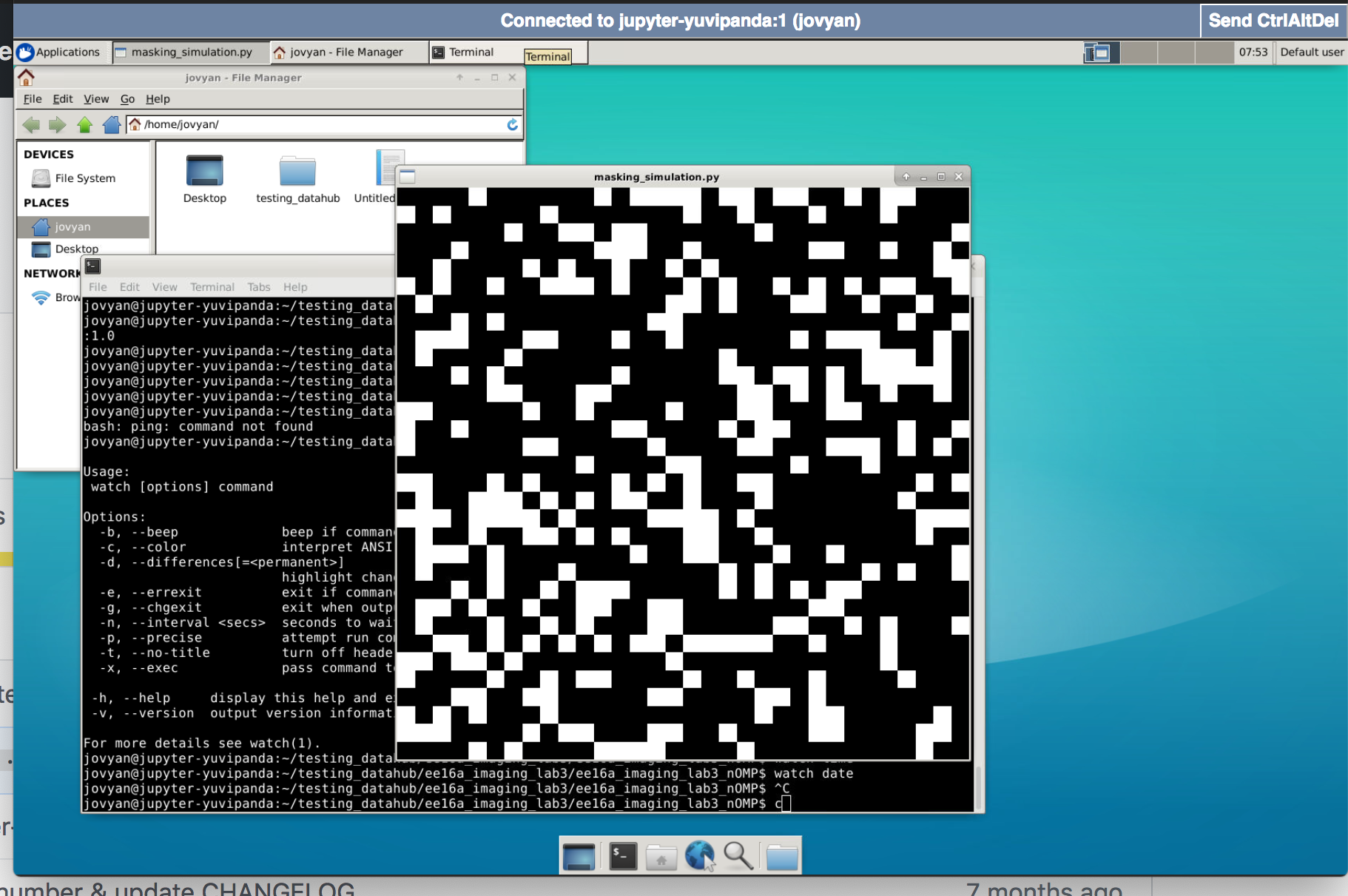 Example of image processing with Qt in remote desktop