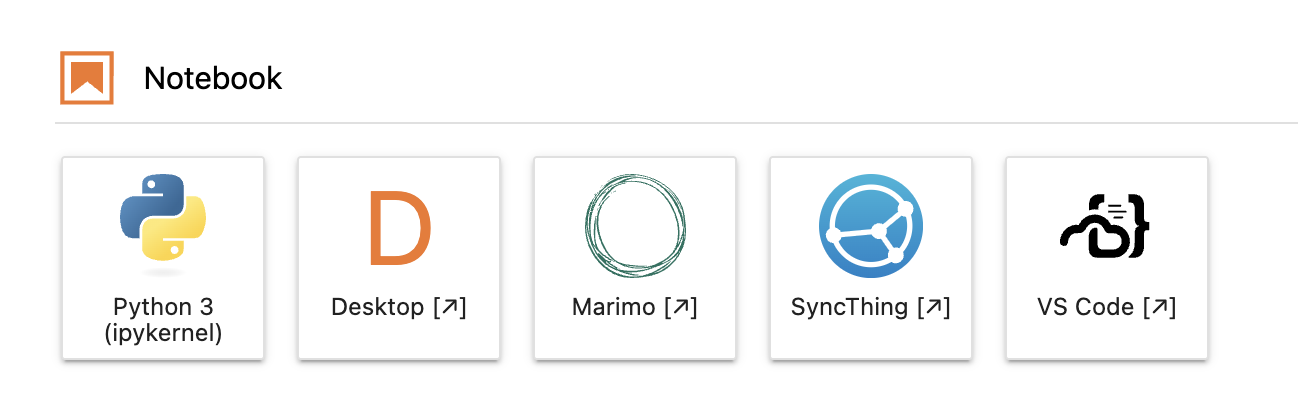 Click on the marimo icon to launch it.